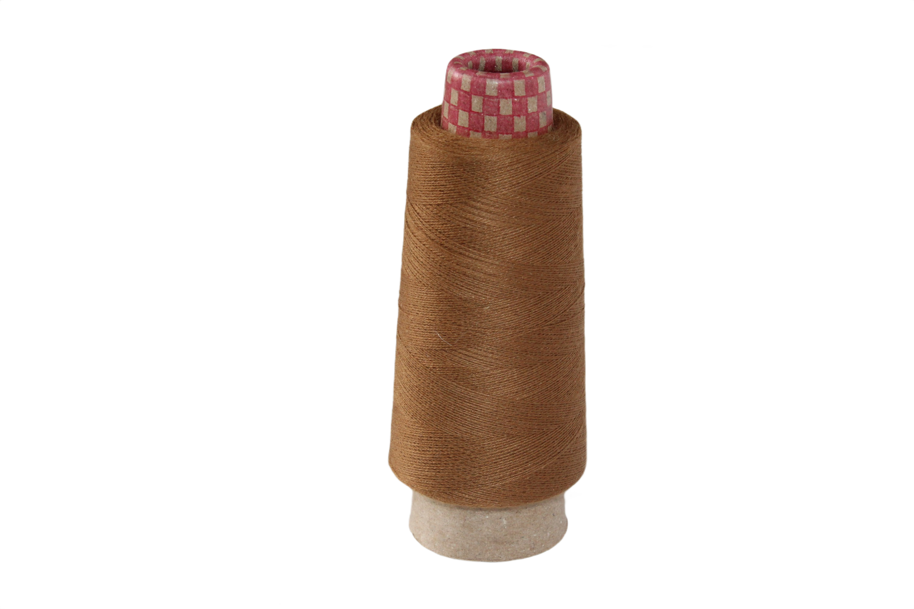 Knitsilk Silk Cotton Blend Yarn – Light Brown | 2/60NM Ultra-Fine Thread | 1400+ Yards | 50g