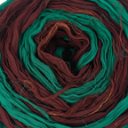 Close-up – Brown & Green Sari Silk Texture