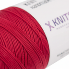 Close-up – Crimson Red Silk Yarn Texture