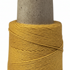 Close-up – Golden Silk Yarn Texture