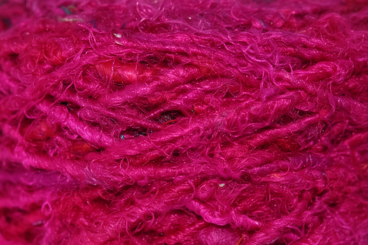 Close-Up - Hot Pink Yarn Texture