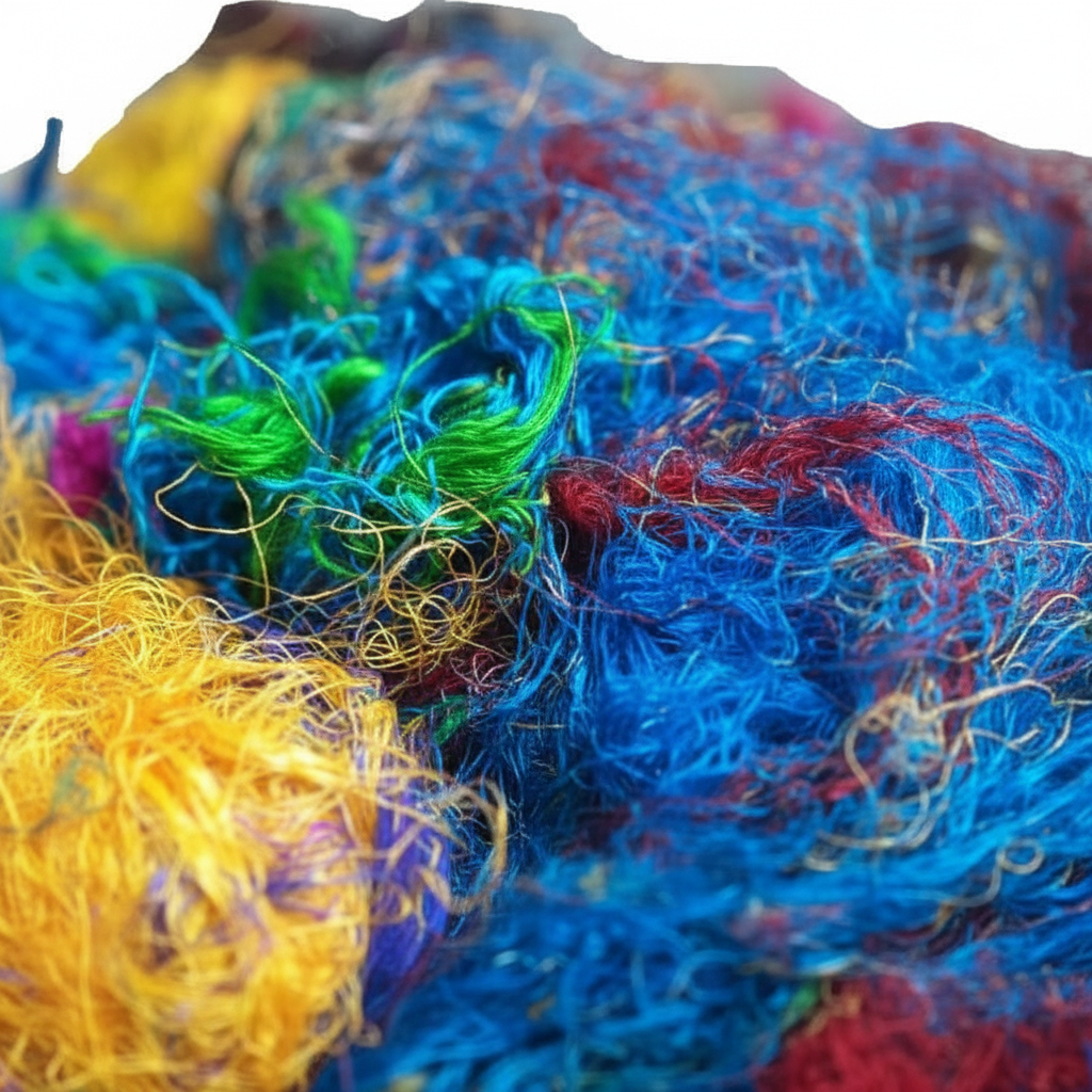 Close-up – mulberry silk fiber texture and sheen