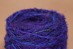 Close-Up - Purple Blue Yarn Texture