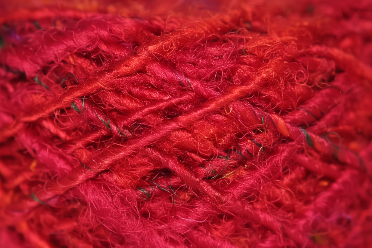 Close-Up – Silk Yarn Texture