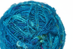 Close-Up - Turquoise Teal Yarn Texture