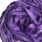 Closeup – Amethyst Purple Sari Silk Yarn