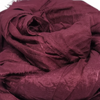 Closeup – Burgundy Wine Sari Silk Yarn