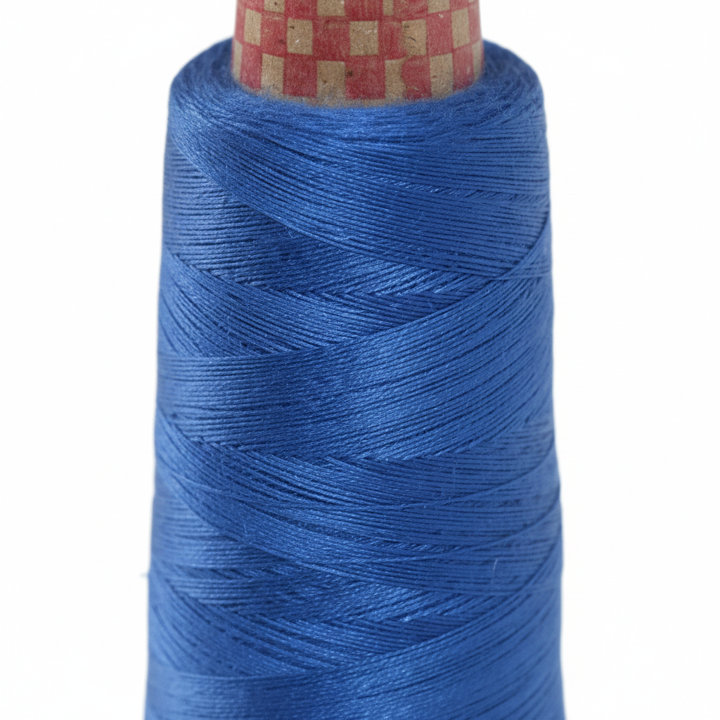 Closeup – Cobalt Blue Silk Thread Texture