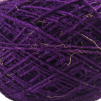 Closeup - Deep Purple Sari Silk Yarn