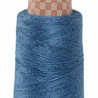 Closeup – Denim Blue Silk Thread Texture