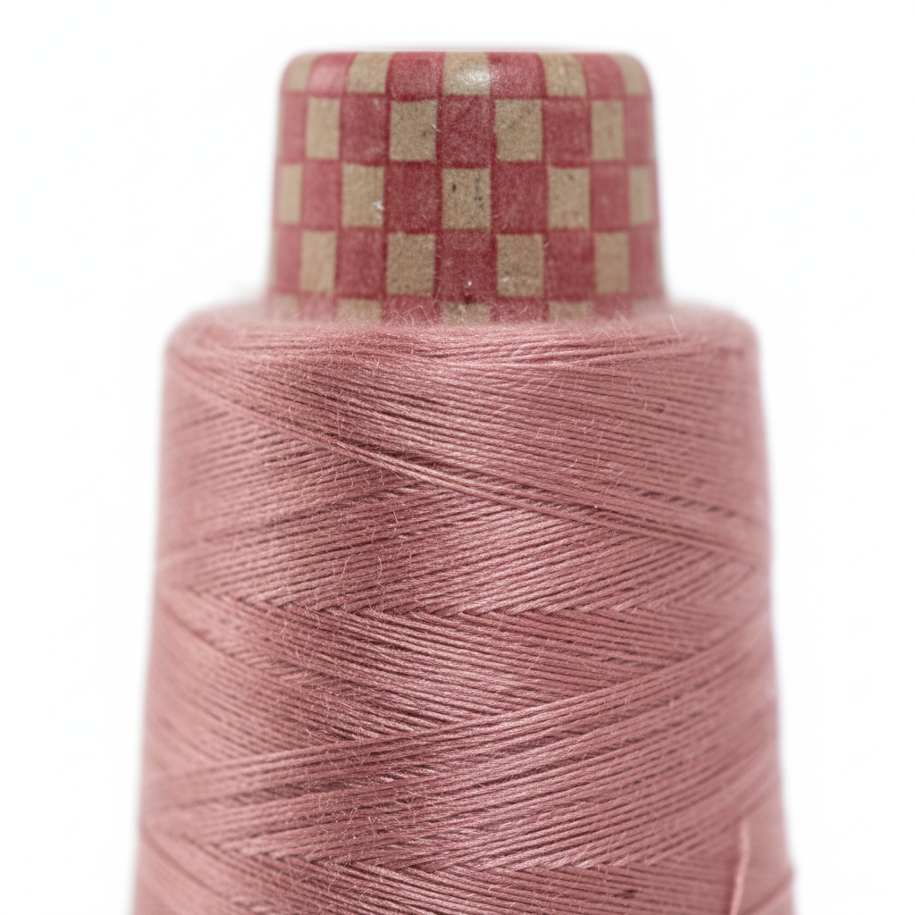 Closeup – Dusty Rose Silk Thread Texture