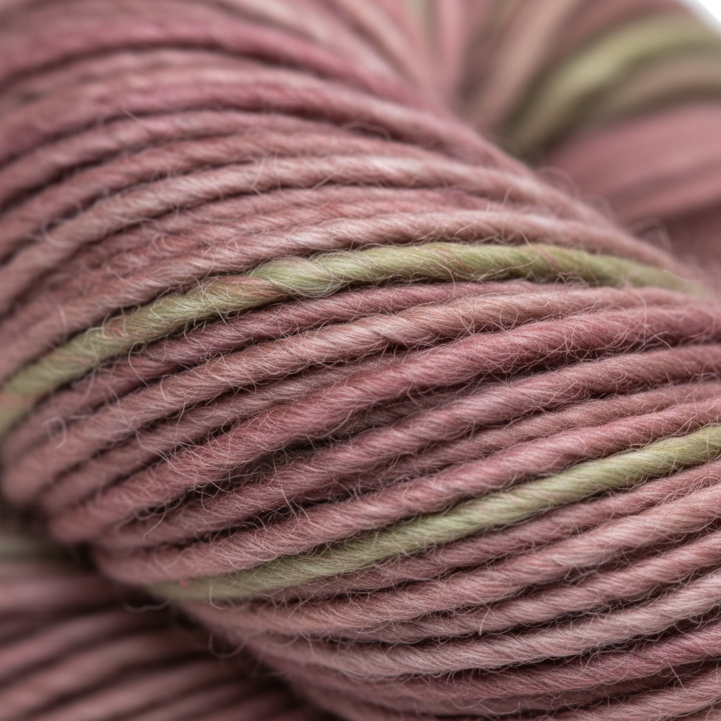 Closeup – Rose Olive Yarn