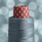 Closeup – Steel Blue Grey Silk Thread Texture