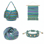 Collage – End Products Teal Blue Lavender
