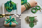 Collage – Green Ninja Sari Silk Yarn