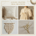 Collage – Natural Ivory Silk Thread End Products