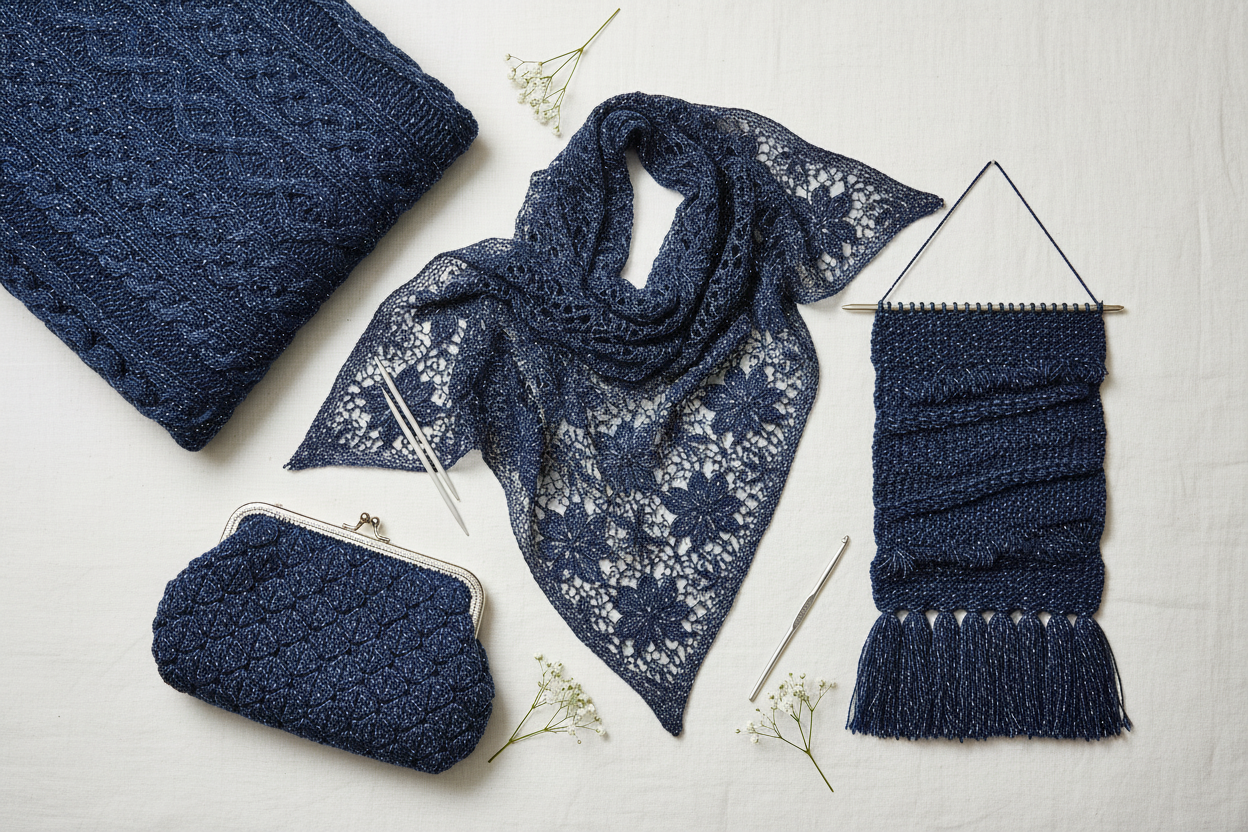 Collage - Navy Blue