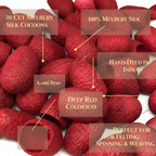 Deep Red Silk Cocoons Infographic