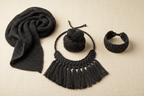 End Product Collage – Black Sari Silk Yarn