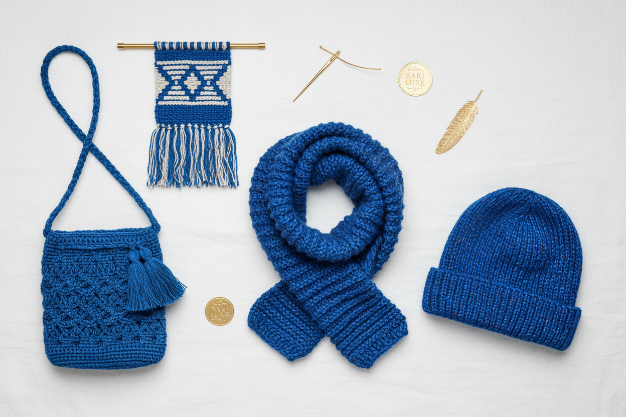 End Product Collage - Bright Royal Blue