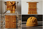 End Product Collage – Yellow & Orange Yarn