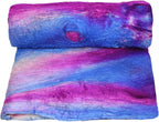 Knitsilk A-Grade Mulberry Silk Fiber 200g – Hand-Dyed - Blue and Dark Pink