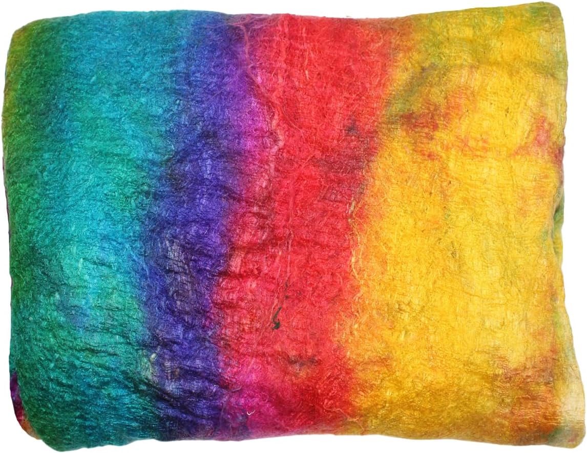 Knitsilk A-Grade Mulberry Silk Fiber 200g – Hand-Dyed - Multicolor