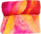 Knitsilk A-Grade Mulberry Silk Fiber 200g – Hand-Dyed - Yellow and Pink