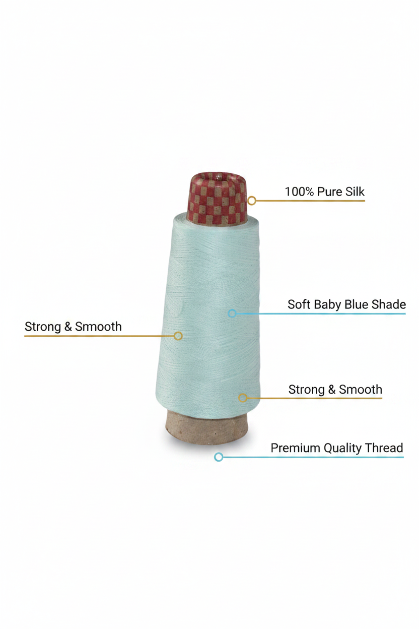 Infographic – Baby Blue Silk Thread Features