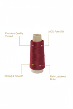 Infographic – Burgundy Silk Thread Features