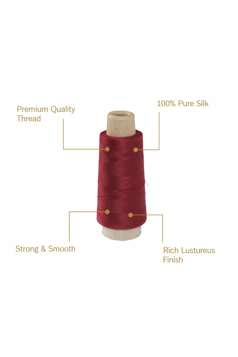 Infographic – Burgundy Silk Thread Features
