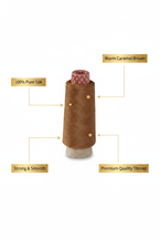 Infographic – Caramel Brown Silk Thread Features