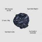 Infographic – Charcoal Grey Sari Silk Yarn
