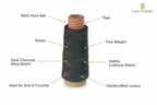Infographic – Dark Charcoal Silk Yarn