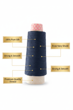 Infographic – Deep Navy Silk Thread Features