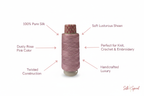 Infographic – Dusty Rose Pink Silk Yarn