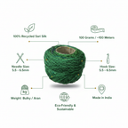 Infographic - Forest Green Sari Silk Yarn