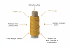 Infographic – Golden Mustard Silk Yarn