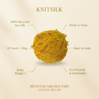 Infographic - Golden Yellow Sari Silk Yarn