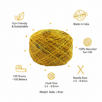 Infographic - Golden Yellow Sari Silk Yarn