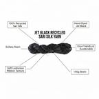 Infographic – Jet Black Sari Silk Yarn