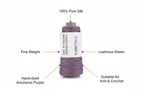 Infographic – Knitsilk Purple Silk Yarn