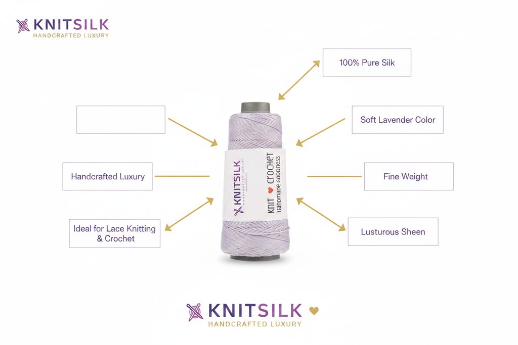 Infographic – Lavender Silk Yarn