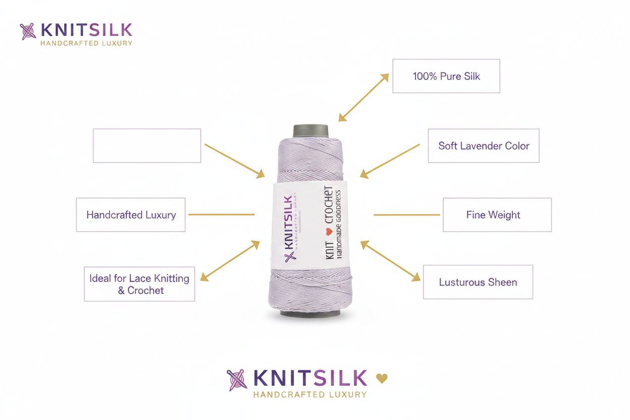 Infographic – Lavender Silk Yarn