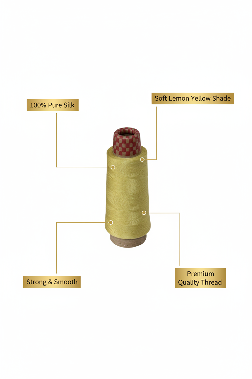 Infographic – Lemon Yellow Silk Thread Features
