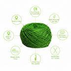 Infographic - Lime Green Sari Silk Yarn