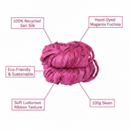 Infographic – Magenta Fuchsia Sari Silk Yarn