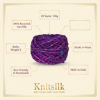 Infographic - Magenta Purple Sari Silk Yarn