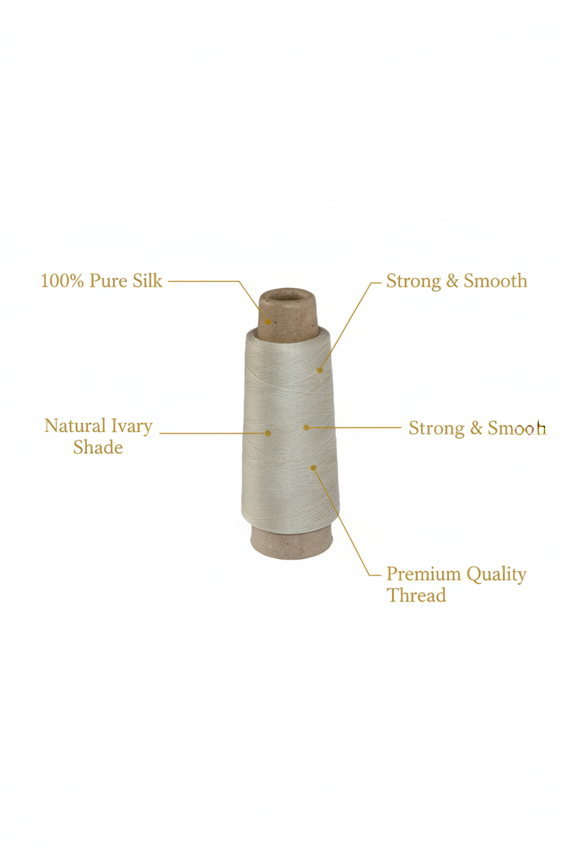 Infographic – Natural Ivory Silk Thread Features