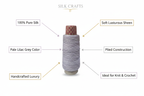 Infographic – Pale Lilac Grey Silk Yarn